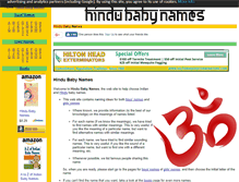 Tablet Screenshot of hindubabynames.org